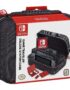Officially Licensed Nintendo Switch System Carrying Case – Protective Deluxe Travel System Case – Joy-Con Contoller, Game Cartridges and SD Card Cutouts – Black Ballistic Nylon Exterior