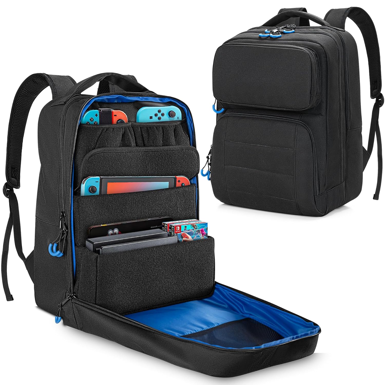 PGmoon Travel Storage Backpack Compatible with Nintendo Switch/Switch 2/Lite/OLED Model, Protective Carrying Case with Various Pockets For Dock, Controllers & More Accessories (Patent Design) PGmoon Travel Storage Backpack Compatible with Nintendo Switch/Switch 2/Lite/OLED Model, Protective Carrying Case with Various Pockets For Dock, Controllers & More Accessories (Patent Design)