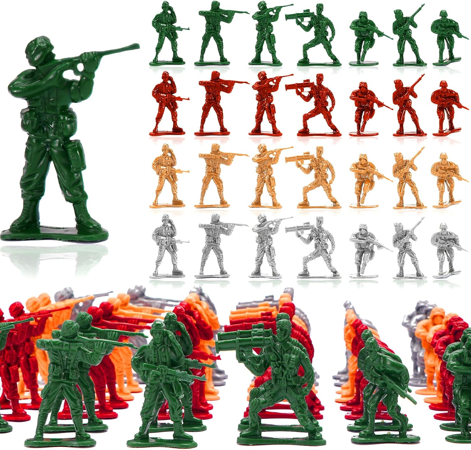 PROLOSO Army Men Action Figures Playset 240 Pcs Plastic Military Soldiers Toy Set for Kids Boys War Game Figures PROLOSO Army Men Action Figures Playset 240 Pcs Plastic Military Soldiers Toy Set for Kids Boys War Game Figures