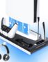 PS5 / PS5 Slim Cooling Station with Dual Controller Charging Station, PS 5 Cooling Stand for PlayStation 5 Console, Headset Holder/ PS 5 Cooling Fan/4 USB Hub All in One Accessories Organizer, Black