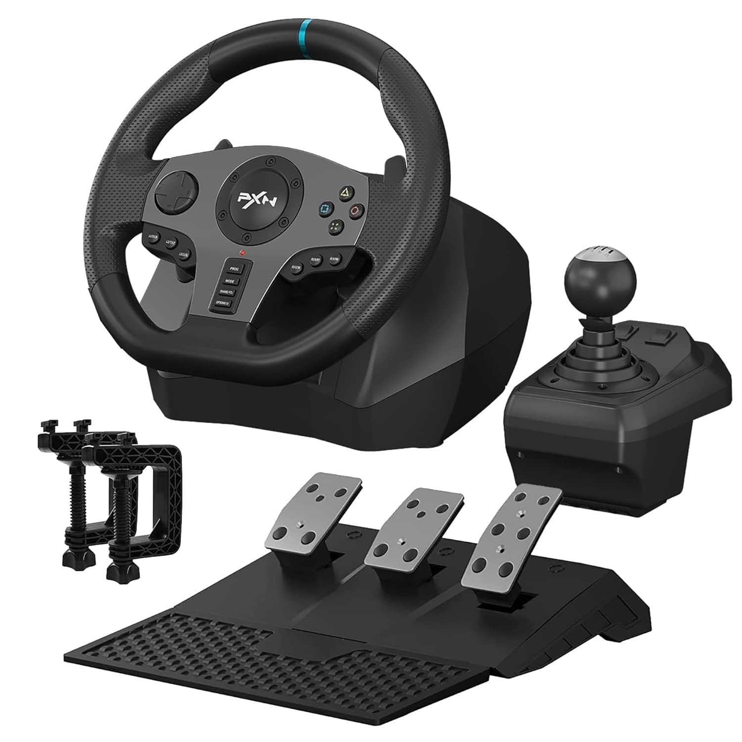 PXN V9 Gaming Racing Wheel pc Steering Wheel With Pedals and Shifter 270/900° Dual-Motor Feedback Driving gaming Racing Wheel for PC,PS4,PS3,Xbox One, Xbox Series X/S,N-Switch PXN V9 Gaming Racing Wheel pc Steering Wheel With Pedals and Shifter 270/900° Dual-Motor Feedback Driving gaming Racing Wheel for PC,PS4,PS3,Xbox One, Xbox Series X/S,N-Switch