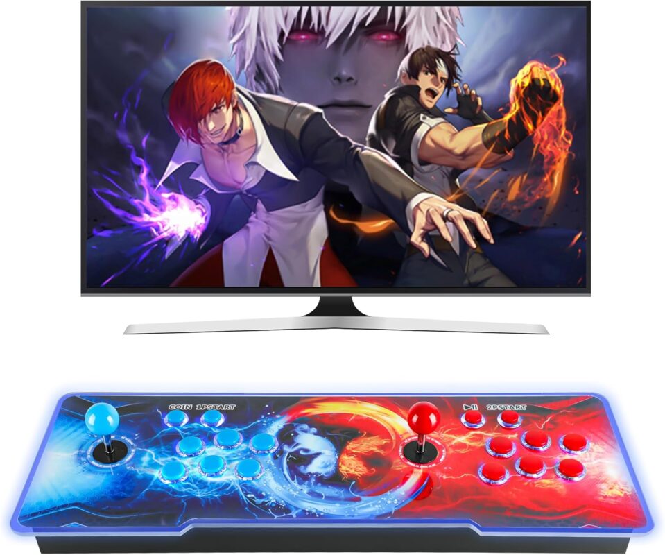 Pandora Box Arcade Game Console 32000 Games Pre-Install,Retro Game Machine for TV PC Projector, Supports Up to 4 Players, Full HD Output,, Search, Save, Hide, Favorites List