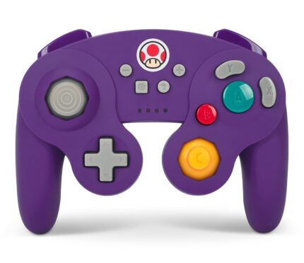 PowerA GameCube Style Wireless Controller for Nintendo Switch/Switch 2 / Switch Lite/OLED Model – Toad, Officially Licensed by Nintendo