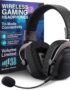 Puro Sound Labs Wireless Gaming Headset - Easy to Pair with 2.4GHz USB, Volume-Limited, Tri-Mode Connectivity, Detachable Mic, 32-Hour Battery, Wireless Gaming Headphones for PC - PuroGamer-BT, Black