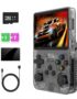 R36s Handheld Game Console Preload 20000+ Games 12+Emulators , Retro Gaming Console 3.5-inch IPS Screen (Black)