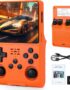 R40S Pro Handheld Retro Gaming Console – 256GB Storage, 3800mAh Battery, 3.5" Full-Lamination IPS Screen, 20+ Emulators, Preloaded 30,000 Games, Multiplayer Support (Orange)