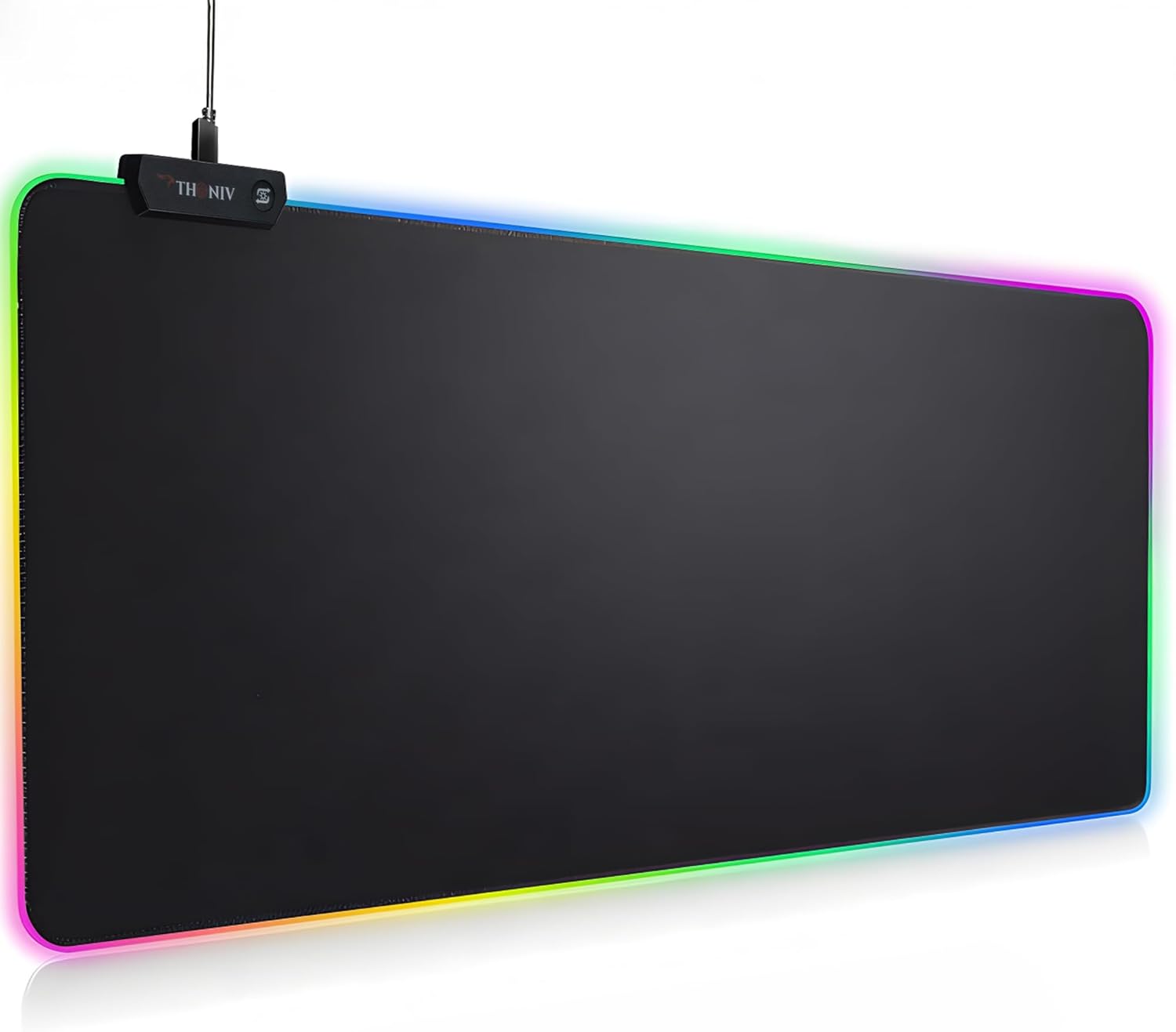 RGB Mouse Pad 35.4×15.7 Inches – Extended LED Mouse Pad with 14 Lighting Modes, Gaming Desk Mat, PC Gaming Accessories, Large Keyboard Pad with Non-Slip Rubber Base. RGB Mouse Pad 35.4×15.7 Inches – Extended LED Mouse Pad with 14 Lighting Modes, Gaming Desk Mat, PC Gaming Accessories, Large Keyboard Pad with Non-Slip Rubber Base.