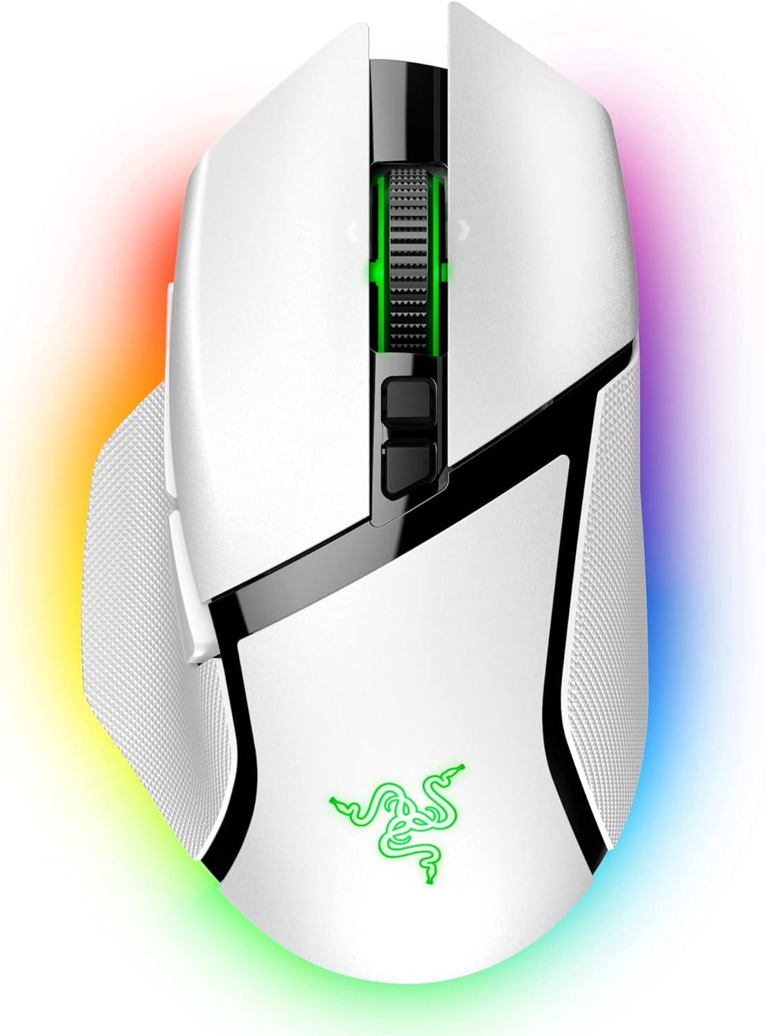 Razer Basilisk V3 Pro Customizable Wireless Gaming Mouse: Fast Optical Switches Gen-3 – HyperScroll Tilt Wheel – Chroma RGB – 11 Programmable Buttons – Focus Pro 30K Optical Sensor – White Razer Basilisk V3 Pro Customizable Wireless Gaming Mouse: Fast Optical Switches Gen-3 – HyperScroll Tilt Wheel – Chroma RGB – 11 Programmable Buttons – Focus Pro 30K Optical Sensor – White