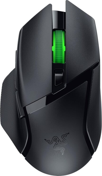 Razer Basilisk V3 X HyperSpeed Customizable Wireless Gaming Mouse: Mechanical Switches Gen-2-5G Advanced 18K Optical Sensor – Chroma RGB 9 Programmable Controls 535 Hr Battery Classic Black