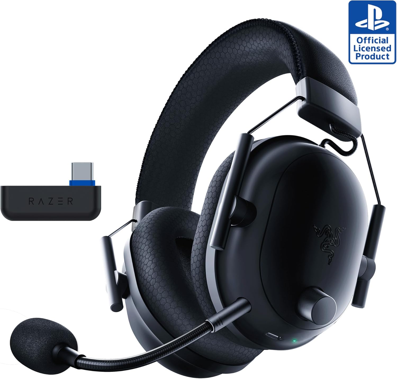 Razer BlackShark V2 Pro Wireless PlayStation Gaming Headset: 50mm Drivers – Super Wideband Mic – Noise Isolating Earcups – For PS5, Nintendo Switch 2, PC, Mac – Bluetooth, USB-C – 70hr Battery – Black Razer BlackShark V2 Pro Wireless PlayStation Gaming Headset: 50mm Drivers – Super Wideband Mic – Noise Isolating Earcups – For PS5, Nintendo Switch 2, PC, Mac – Bluetooth, USB-C – 70hr Battery – Black