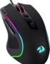 Redragon M612 Predator RGB Gaming Mouse, 8000 DPI Wired Optical Mouse with 11 Programmable Buttons & 5 Backlit Modes, Software Supports DIY Keybinds Rapid Fire Button