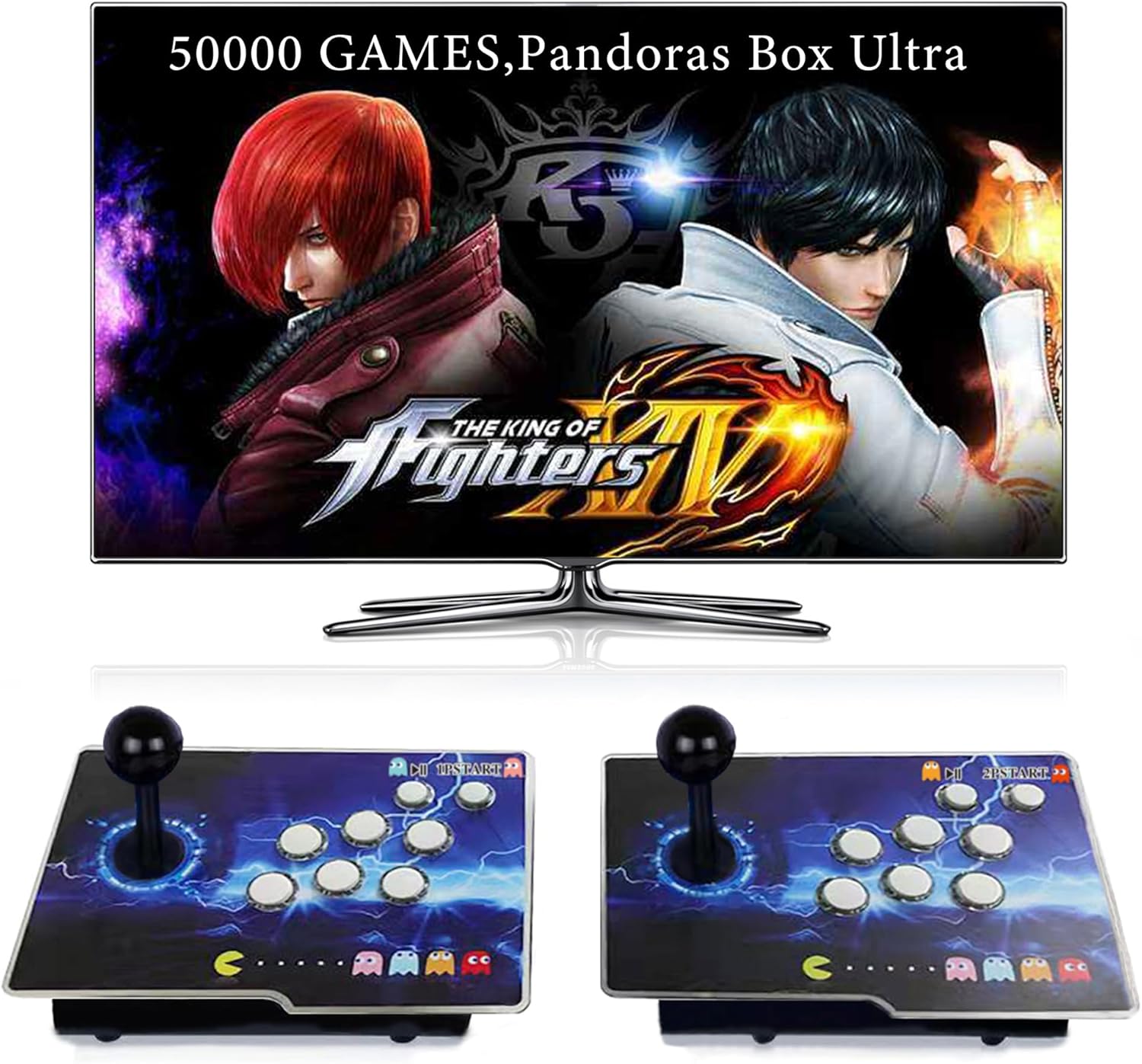 RegiisJoy 50000 in 1 Pandoras Box Ultra Arcade Game Console , Retro Game Machine for PC Projector 4K TV, 3D Games, Search/Save/Load/Pause Games, 1280X720,256G TF, USB-C Charging RegiisJoy 50000 in 1 Pandoras Box Ultra Arcade Game Console , Retro Game Machine for PC Projector 4K TV, 3D Games, Search/Save/Load/Pause Games, 1280X720,256G TF, USB-C Charging