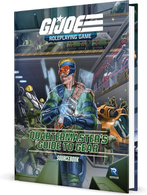 Renegade Game Studios: G.I. Joe Roleplaying Game - Quartermaster’s Guide to Gear Sourcebook - Hardcover Expansion RPG Book, Ages 14+, 3-6 Players