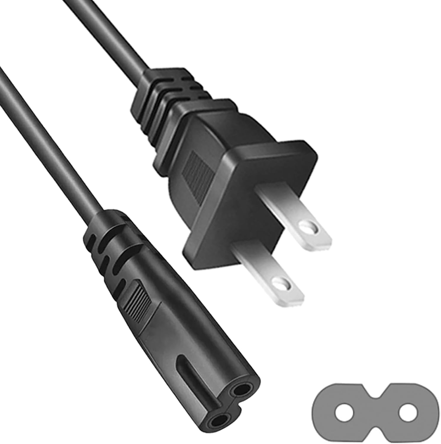 Replacement AC Power Cord Compatibility Fit for Xbox One X S, Xbox Series X S Sony PS4/PS5 Game Console Cable 2 Prong Replacement AC Power Cord Compatibility Fit for Xbox One X S, Xbox Series X S Sony PS4/PS5 Game Console Cable 2 Prong