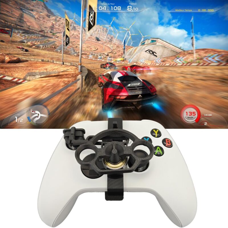 Replacement Mini Racing Steering Wheel for Xbox Series X/S Controller 3D Printing Racing Games Mini Steering Wheel Replacement
