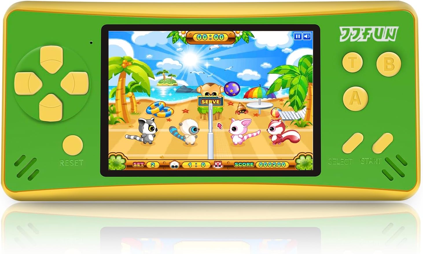 Retro Handheld Games for Kids, 3.2″ Large Screen Portable Game Player Preloaded 168 Classic Video Games, Rechargeable, TV Output, Arcade Style Gaming Device, for Boys Girls (Green) Retro Handheld Games for Kids, 3.2″ Large Screen Portable Game Player Preloaded 168 Classic Video Games, Rechargeable, TV Output, Arcade Style Gaming Device, for Boys Girls (Green)