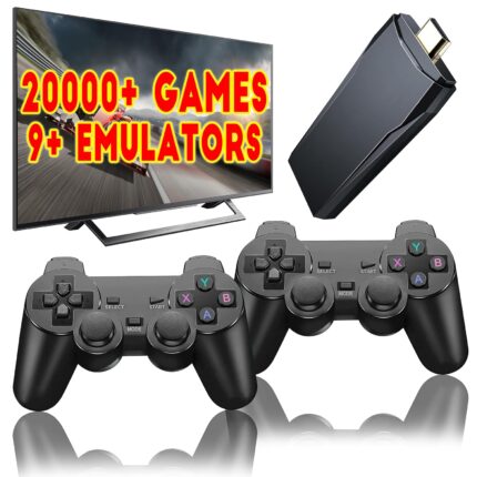 Retro Video Game Console, Plug and Play Controllers Video Game Retro Play Game Console Built in 20000+ Games, 9 Classic Emulators, 4K High Definition HDMI Output for TV