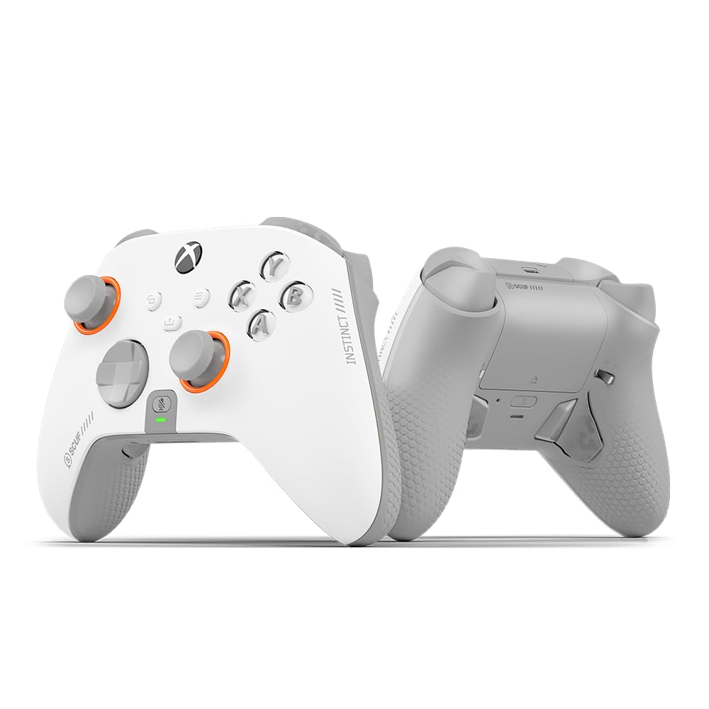 SCUF Instinct Pro Performance Series Wireless Xbox Controller — Remappable Back Paddles — Instant Triggers — Xbox Series X|S, Xbox One, PC and Mobile — White SCUF Instinct Pro Performance Series Wireless Xbox Controller — Remappable Back Paddles — Instant Triggers — Xbox Series X|S, Xbox One, PC and Mobile — White