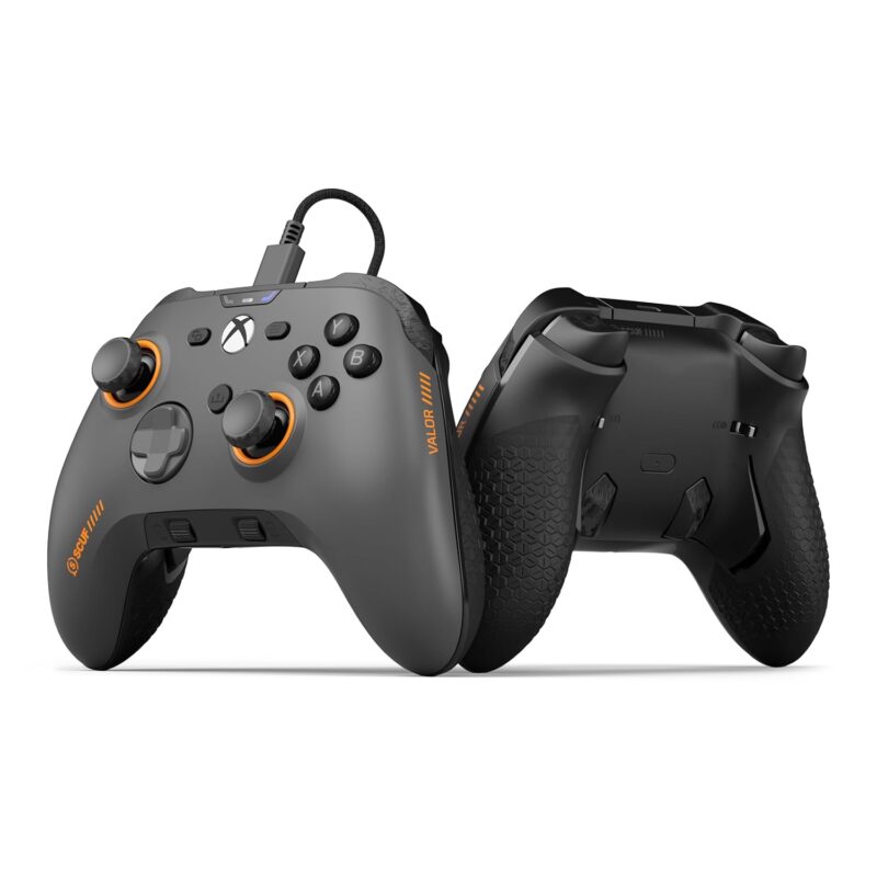 SCUF VALOR PRO Wired Performance Xbox Controller – Customizable Back Paddles, Instant Triggers, Hall Effect Thumbsticks, Audio Controls, Xbox Series X|S, Xbox One, Windows PC – Steel Gray