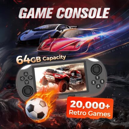 SF3000 Portable Handheld HD Gaming Set- Retro Game Handheld with 64GTF Card, 20,000+Retro Games, 20+Simulators, 4.5-in HD Display for Emergency Charging of E-Book Readers and Mobile Phones (1)