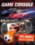 SF3000 Portable Handheld HD Gaming Set- Retro Game Handheld with 64GTF Card, 20,000+Retro Games, 20+Simulators, 4.5-in HD Display for Emergency Charging of E-Book Readers and Mobile Phones (1)