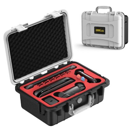 STARTRC GAMES Hard Carrying Case for Nintendo Switch 2, Professional Deluxe IP67 Waterproof, Soft Lining Hard Travel Case for Nintendo Switch 2 Console Pro Controller & Accessories (Black & White)