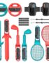 STARTRC GAMES Switch 2 Sports Accessories Bundle for Nintendo Switch 2, 10-in-1 Family Party Pack with Tennis Rackets, Adjustable Golf Clubs, Swords, Switch Sports Game Kit for Switch 2