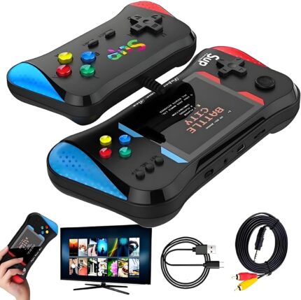 SUP Retro Handheld Game Console, 500 Classic Games, 3.5” LCD Screen Handheld Video Game Console, Support 2 Players and TV Connection, Perfect for Travel, Great Gifts!