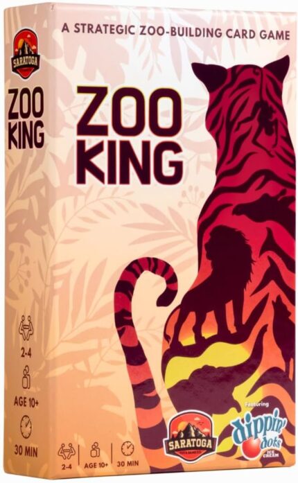 Saratoga Toy Zoo King — A Strategic Zoo-Building Card Game | Perfect Family Game; immersive for Kids & Adults | Draft from Diverse Animal & Zoo-Themed Cards to Build The Best Zoo | 2-4 Players