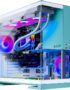 Skytech Gaming Aqua Desktop PC, Ryzen 7 7800X3D 4.2 GHz (5GHz), AMD RX 9060XT 16GB, 1TB Gen4 NVMe SSD, 32GB DDR5 RAM 5200 RGB, 850W Gold ATX 3 PSU, 360mm ARGB AIO, Wi-Fi, Win 11