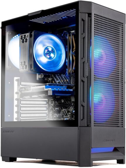 Skytech Gaming Blaze4 Mini Desktop PC, Ryzen 5 3600 3.6 GHz (4.2GHz Turbo), NVIDIA RTX 5060 Ti 8GB, 1TB Gen4 NVMe SSD, 16GB DDR4 RAM 3200, 650W Gold PSU, Wi-Fi, Win 11