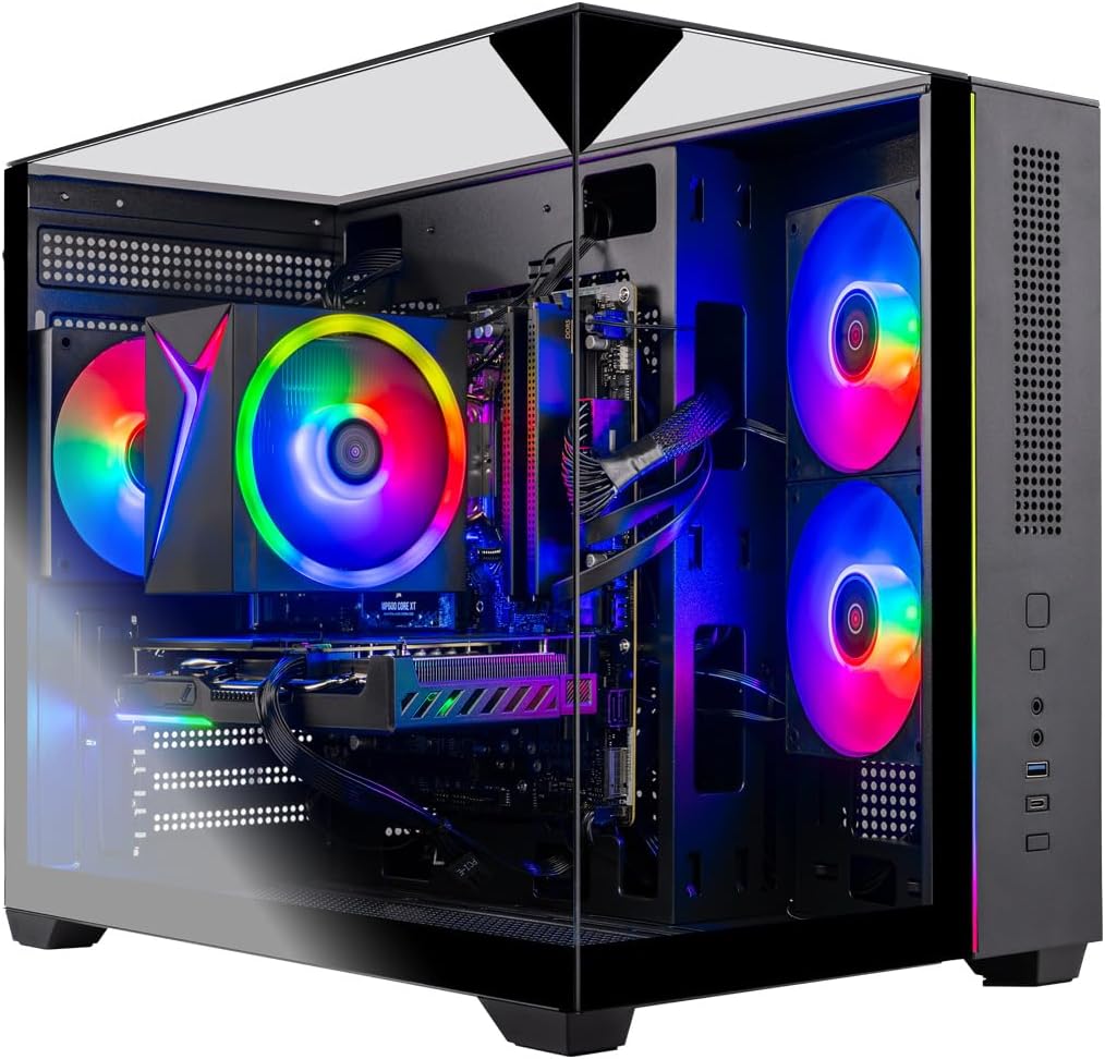 Skytech Gaming Crystal Gaming PC, Intel i5 14400F 2.5GHz, NVIDIA RTX 5050 8GB, 1TB NVMe SSD, 16GB DDR5 RAM 5200, 650W Gold PSU, Wi-Fi, Win 11, Gaming Desktop Skytech Gaming Crystal Gaming PC, Intel i5 14400F 2.5GHz, NVIDIA RTX 5050 8GB, 1TB NVMe SSD, 16GB DDR5 RAM 5200, 650W Gold PSU, Wi-Fi, Win 11, Gaming Desktop