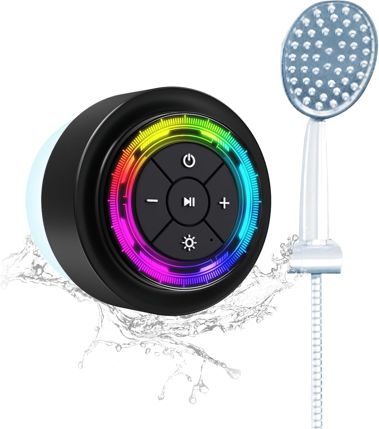 SoundAngel Mate(2 Gen) Bluetooth Shower Speaker, Certified IPX7 Waterproof, 8W Crystal Sound&Rich Bass, 12H Playtime, Christmas Stocking Stuffers for Teens Women Men, White Elephant Gifts (Line Light) SoundAngel Mate(2 Gen) Bluetooth Shower Speaker, Certified IPX7 Waterproof, 8W Crystal Sound&Rich Bass, 12H Playtime, Christmas Stocking Stuffers for Teens Women Men, White Elephant Gifts (Line Light)