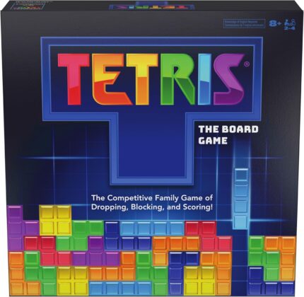 Spin Master Games, Tetris: The Board Game, Play The Classic Puzzle Game Tetris in Real Life, Multiplayer Head-to-Head Puzzle Challenge, 2-4 Players, Stocking Stuffer Gift Ideas for Ages 8 & Up