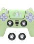 Suitable for compatible with BRHE PS5 Silicone Case New Design Cute Cat Ear Game Controller Protective Case Multiple Colors with Cat Paw Cap