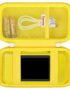 Supmay Hard Travel Case for My Arcade Pac Man Pocket Player Handheld Game Console, Portable Video Game System Handheld Game Protection Case with Mesh Pocket for Batteries and USB-C Cable, Yellow