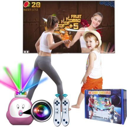 TV Game Console with 100+ Games, 2 Wireless Controllers, HDMI Plug & Play – Includes 30 Sportsgame & 17 AR Games – Birthday Christmas Xmas Gifts for Girls Boys , Age 3+