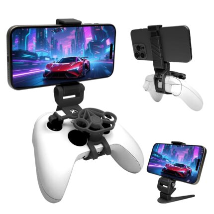 TXW Mini Steering Wheel with Phone Holder for X-box One/X-box Series X|S Game Controller,Racing Games Controller Steering Wheel Attachment Accessory