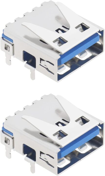 The Lord of the Tools 2Pcs Console USB Port Connector Replacement Compatible with PS5 Game Console USB Charging Port Electrical Accessories Metal