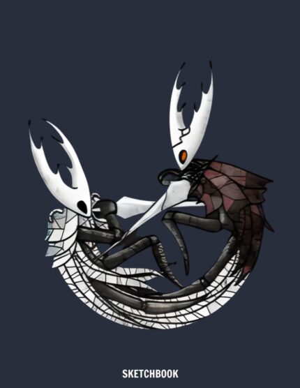 The Pure Vessel And The Hollow Knight Sketchbook: Blank Pages, 110 pages, White paper, Sketch, Doodle and Draw