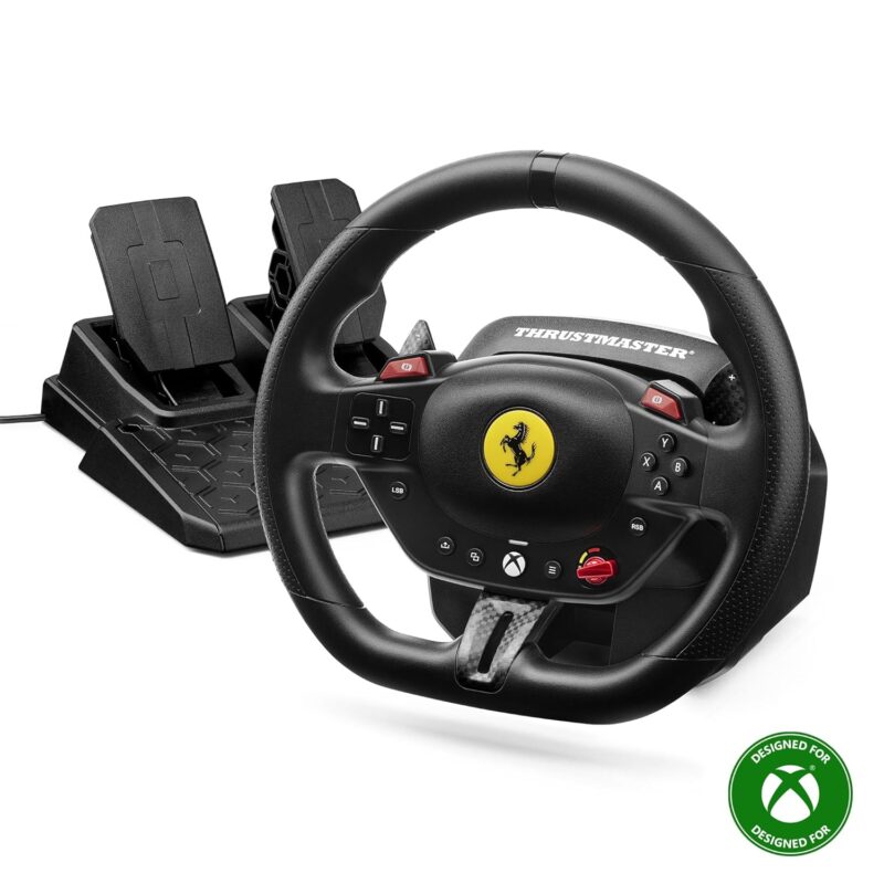 Thrustmaster T98 Ferrari 296 GTS Racing Wheel and Pedal Set (compatible with XBOX Series X|S, PC)