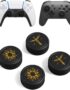 Thumb Grip Caps Compatible for Switch Pro Controller,PS5/PS4 Controller Silicone Joystick Caps Cover to Prevent Wear and Tear, Xbox Series X/S Game Controller Rocker Caps Accessories,4PCS