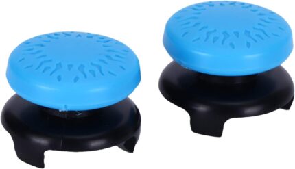 Thumbstick for PS5 Game Joystick, Controller Silicone Thumb Grip , 2Pcs Thumbstick Soft Silicone Cover for Grip Stick Joystick, Controller Gamepad Key (Blue)