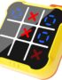 Tic Tac Toe Game, 3-in-1 Game Machine, Handheld Electronic Puzzle Games, Portable Travel Game for Trip, Office Break, Queue Time, Birthday Gift for Kids Adult