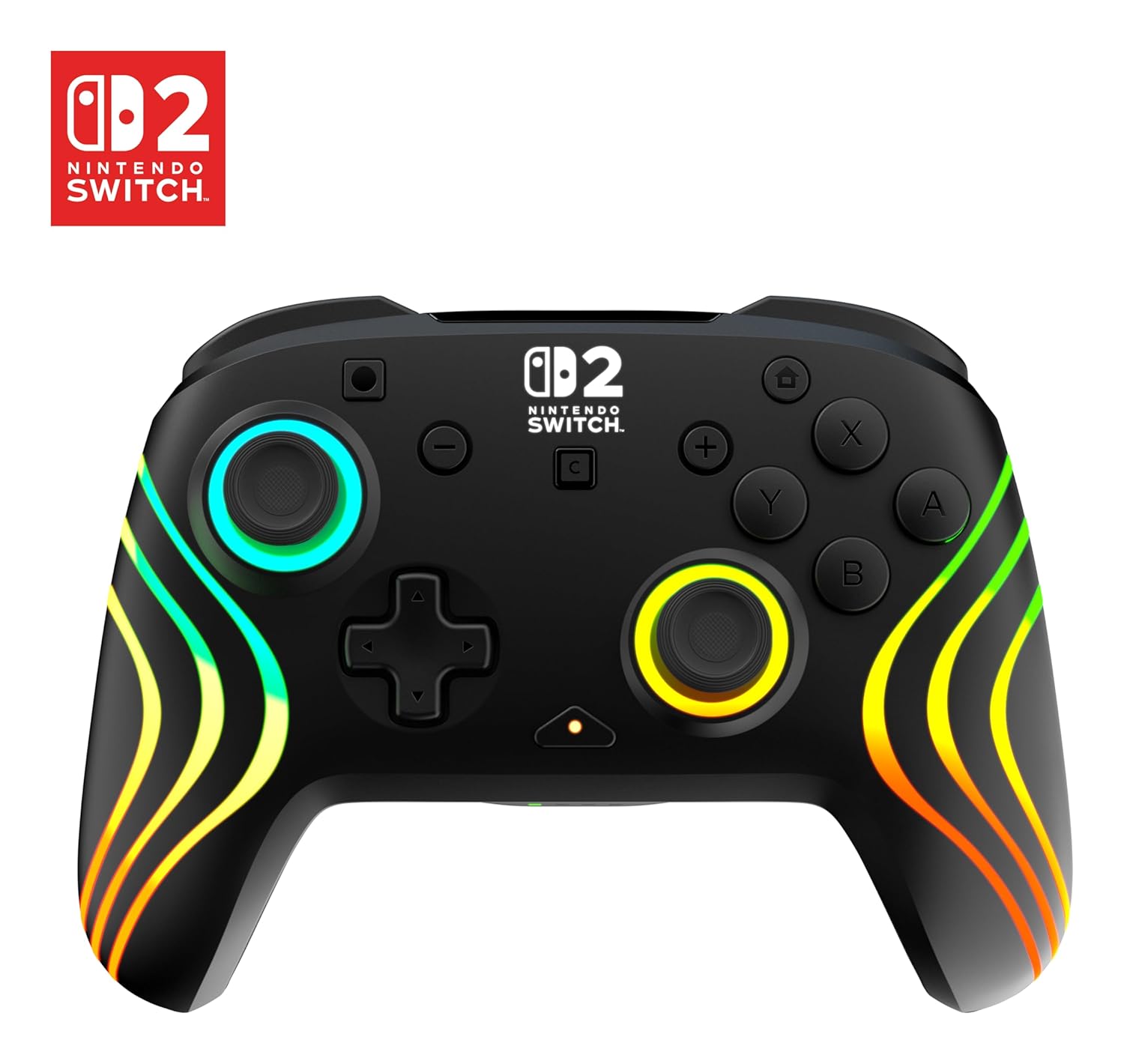 Turtle Beach Afterglow Wave Wireless RGB Gaming Controller – Officially Licensed for Nintendo Switch 2, Nintendo Switch/Switch Lite/OLED – TMR Thumbsticks, Customizable Lighting – Black Turtle Beach Afterglow Wave Wireless RGB Gaming Controller – Officially Licensed for Nintendo Switch 2, Nintendo Switch/Switch Lite/OLED – TMR Thumbsticks, Customizable Lighting – Black