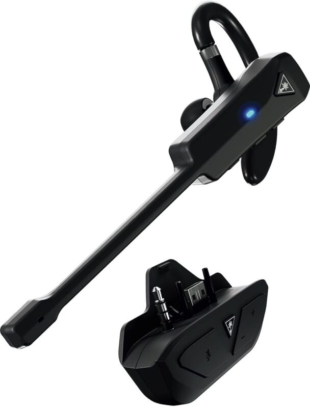 Turtle Beach Recon Air Wireless Gaming Chat Communicator for Xbox Series X/ S, Xbox One, iOS, Android, Windows 10 & 11 PCs, & Bluetooth Mobile Devices with Noise - Cancelling Mic – Black