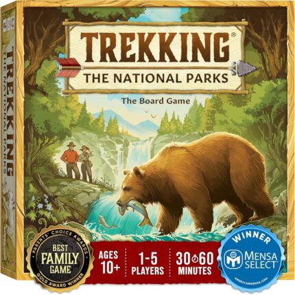 Underdog Games Trekking The National Parks – Award-Winning Family Board Game for Kids Ages 10+ – Easy to Learn, Fun Activities for 1-5 Players, Great for Family Bonding & for National Parks Lovers