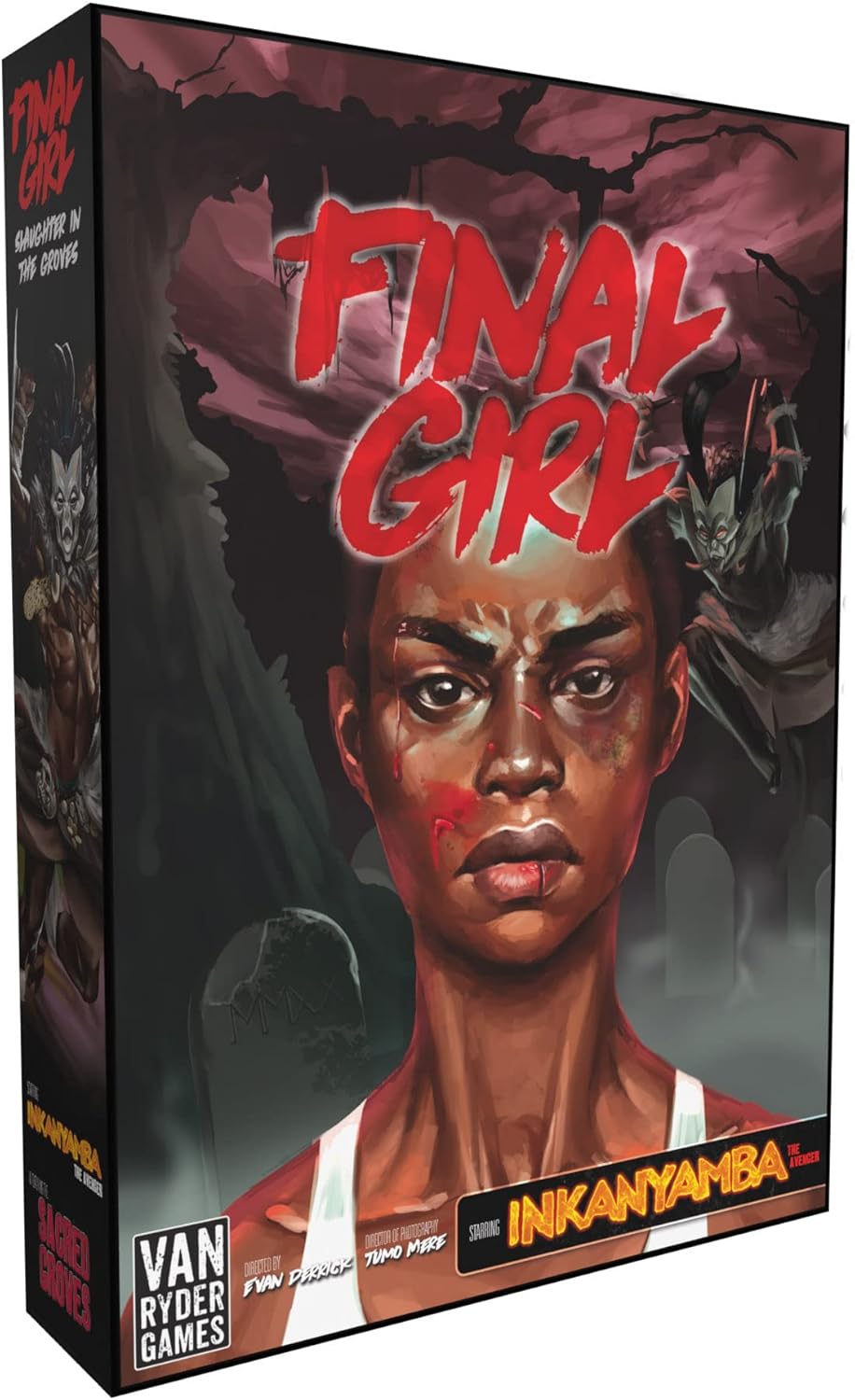 Van Ryder Games – Horror Board Game – Final Girl, Slaughter in The Groves, Feature Film Box, Core Box Required, 1 Player, 20-60 Min Gameplay, Ages 14+ Van Ryder Games – Horror Board Game – Final Girl, Slaughter in The Groves, Feature Film Box, Core Box Required, 1 Player, 20-60 Min Gameplay, Ages 14+
