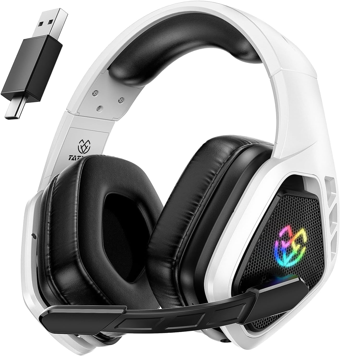 Wireless Gaming Headset for PC, Ps5, Ps4, 2.4 Ghz USB & Type-C Gaming Headphones with Microphone, 30H Battery Bluetooth Headphones for Switch, Laptop, Mobile, Mac Wireless Gaming Headset for PC, Ps5, Ps4, 2.4 Ghz USB & Type-C Gaming Headphones with Microphone, 30H Battery Bluetooth Headphones for Switch, Laptop, Mobile, Mac