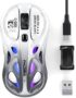 Wireless Gaming Mouse, Tri-Mode 2.4G/USB-C/Bluetooth Mouse, 800-4800 DPI, Ergonomic Optical Mouse Gamer, RGB & 6 Programmable Buttons, 65g, Rechargeable, for PC/Mac/Laptop